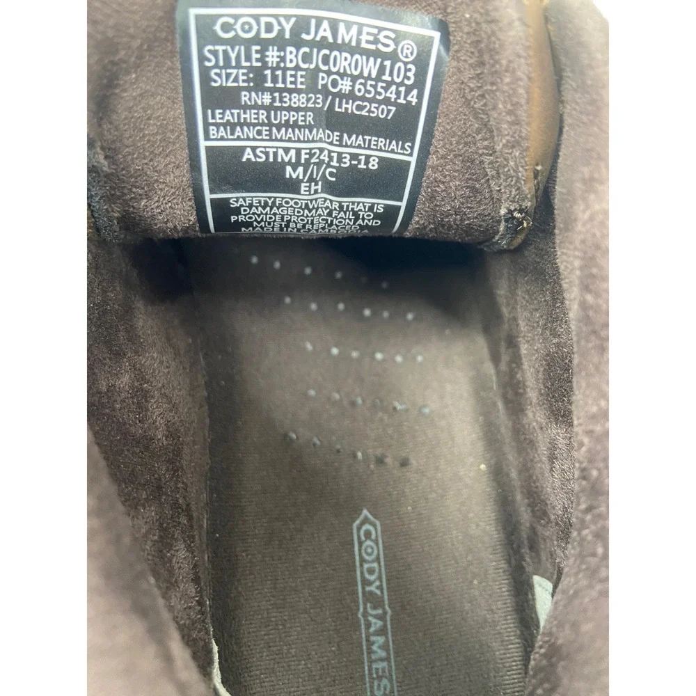 Cody James Work Boots Mens 11EE Low Casual Driver Composite Toe Rugged Safety EH